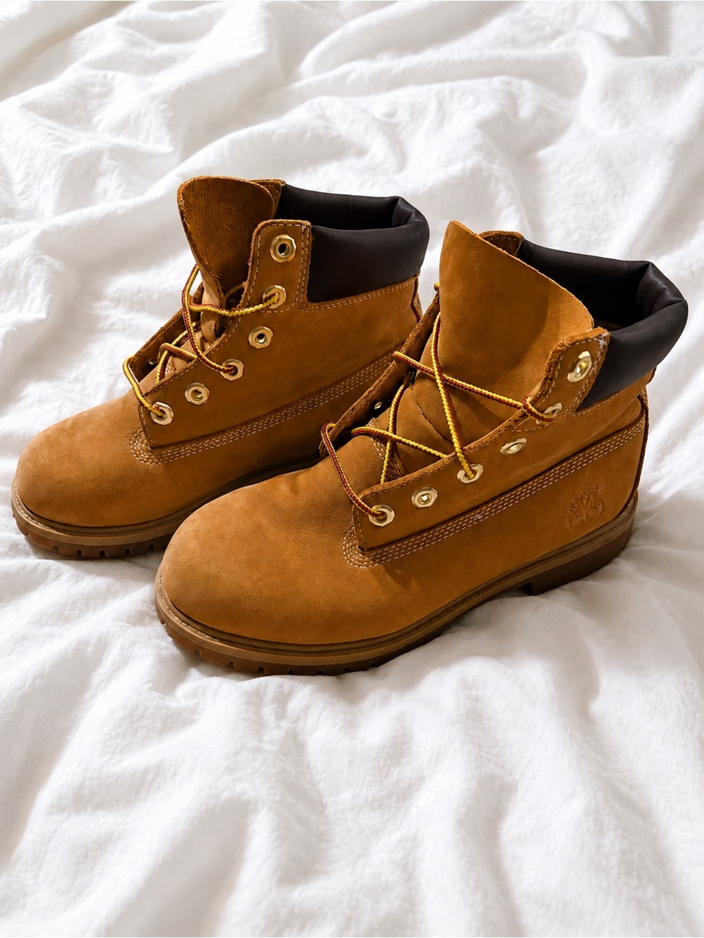 Timberland Wheat Nubuck Work-Style Lace-Up Boots